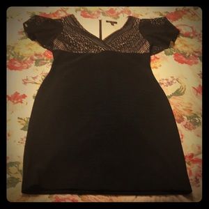 Jessica Simpson dress with nude fabric under lace.